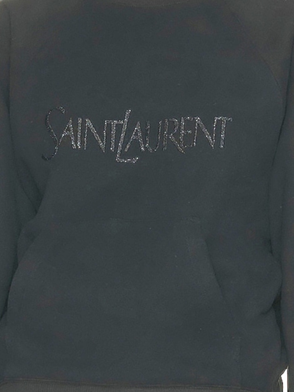Saint Laurent Black Logo Crewneck Sweatshirt - Picture 5 of 9